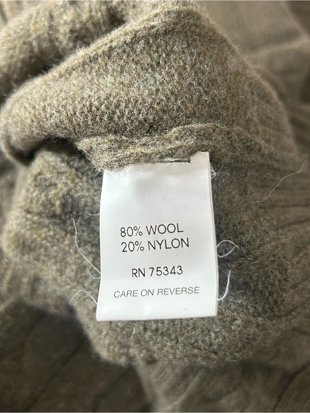 Daniele Blasi Men’s Cable Knit Quarter Zip Sweater Olive Green XL Italy
